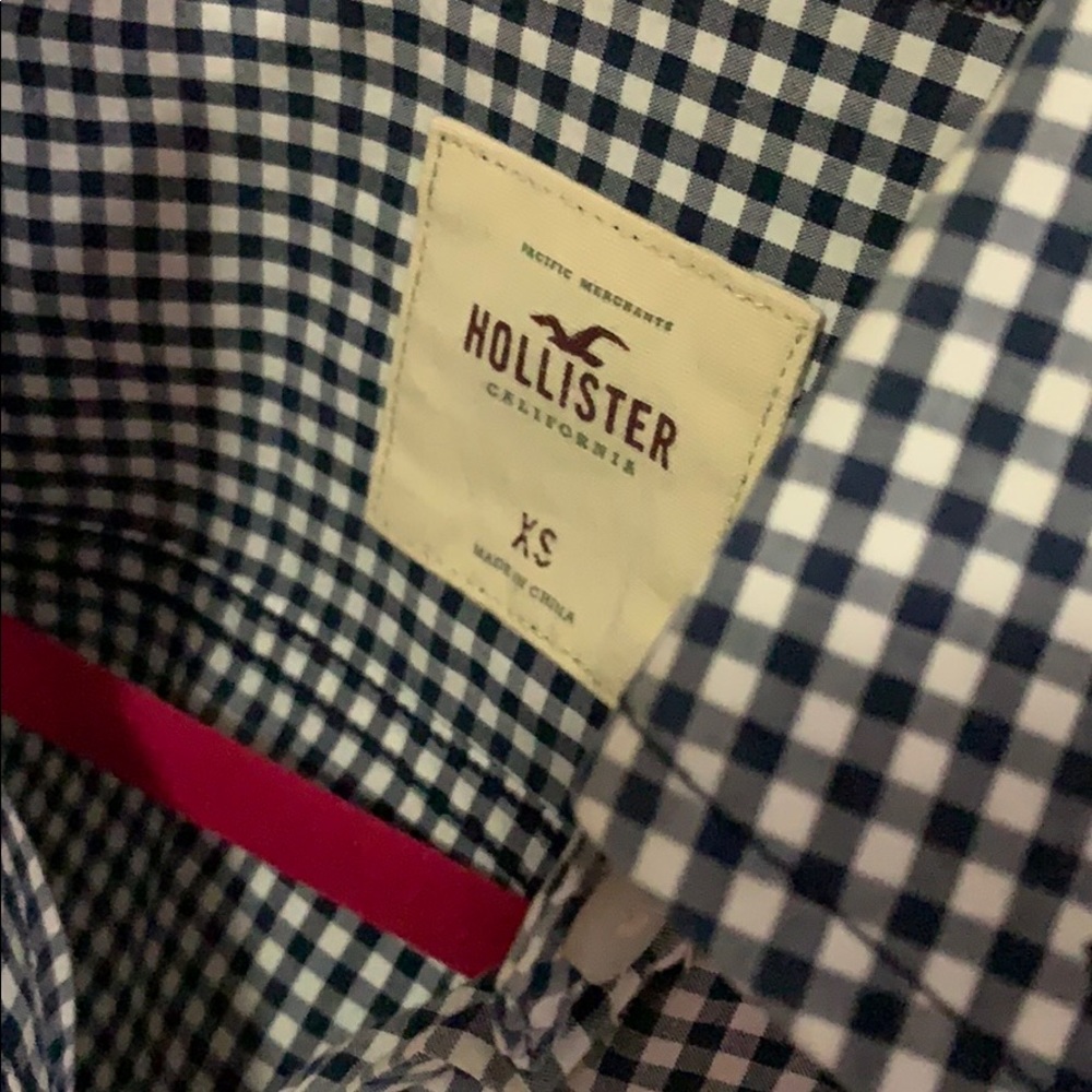 Hollister Gingham Print Collared Button Down Top - image 3